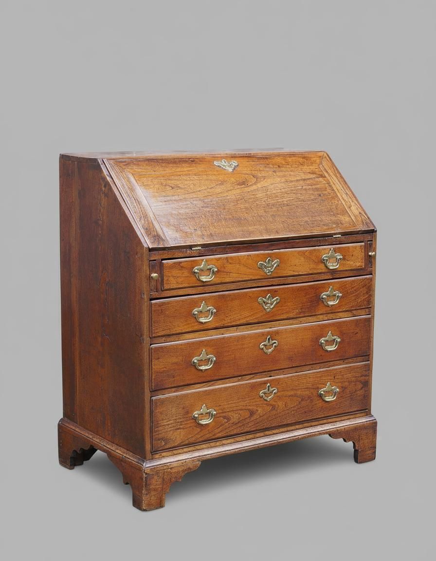 Early 18th Century Elm Bureau, 1700s