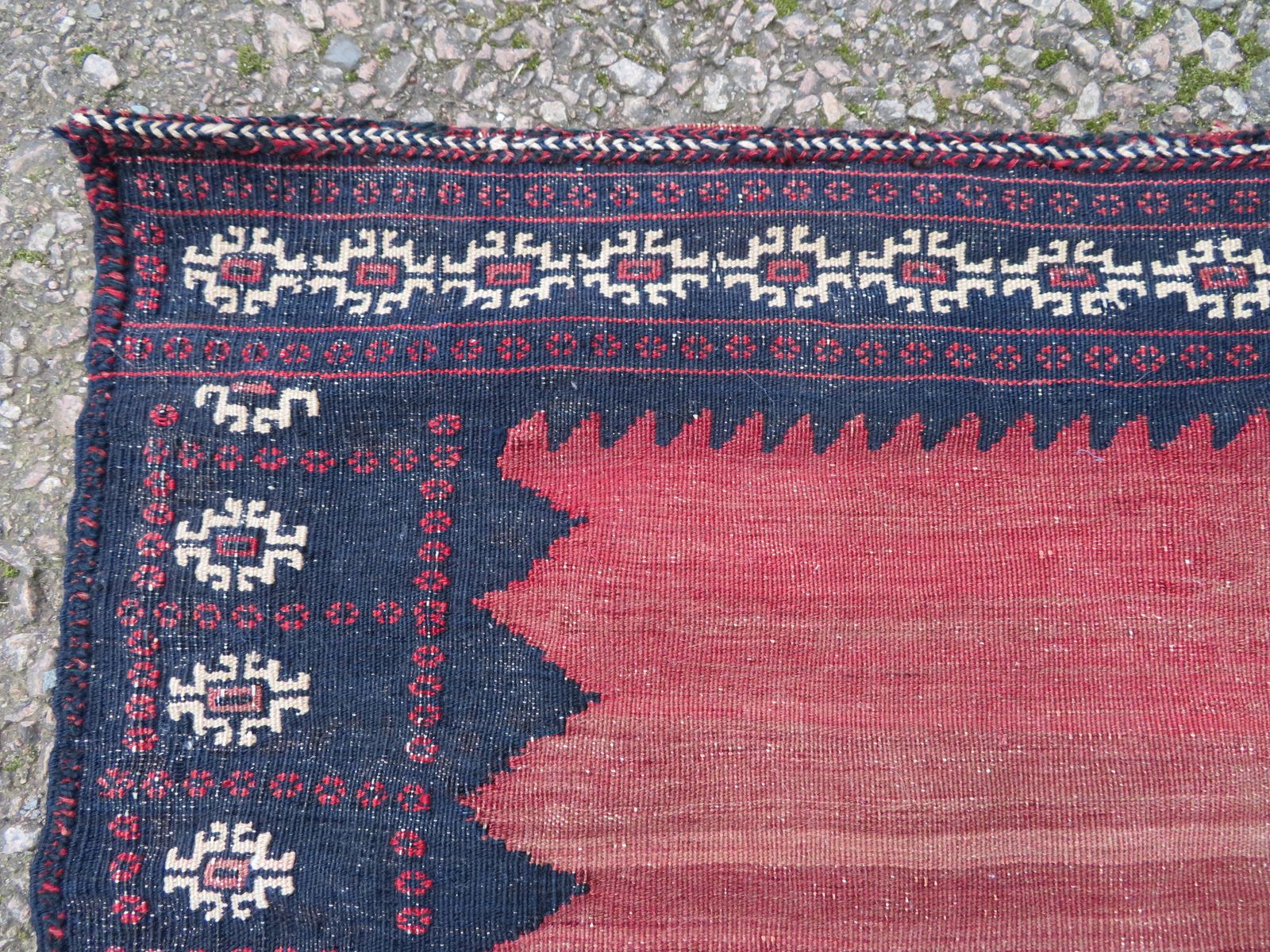 Antique Asian Dining Or Bread Sofreh Rug. 112cm X 115cm. photo buy