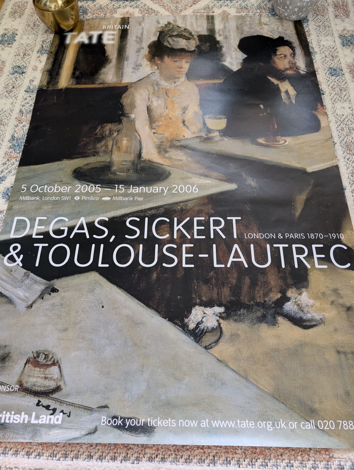 Degas, Sickert & Toulouse Lautrec Tate Exhibition Wall Art Impressionist photo vinterior