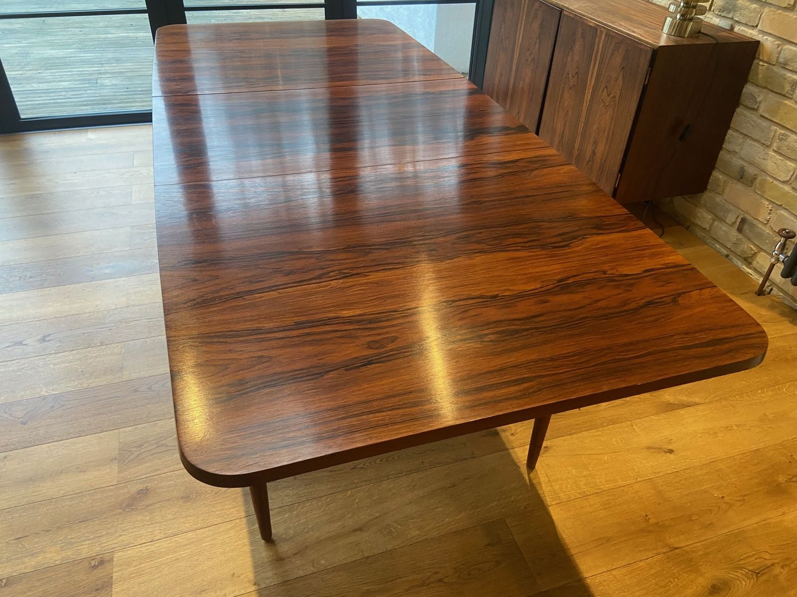 Robert Heritage For Archie Shine Rosewood Extending Mid Century Dining Table photo vinterior