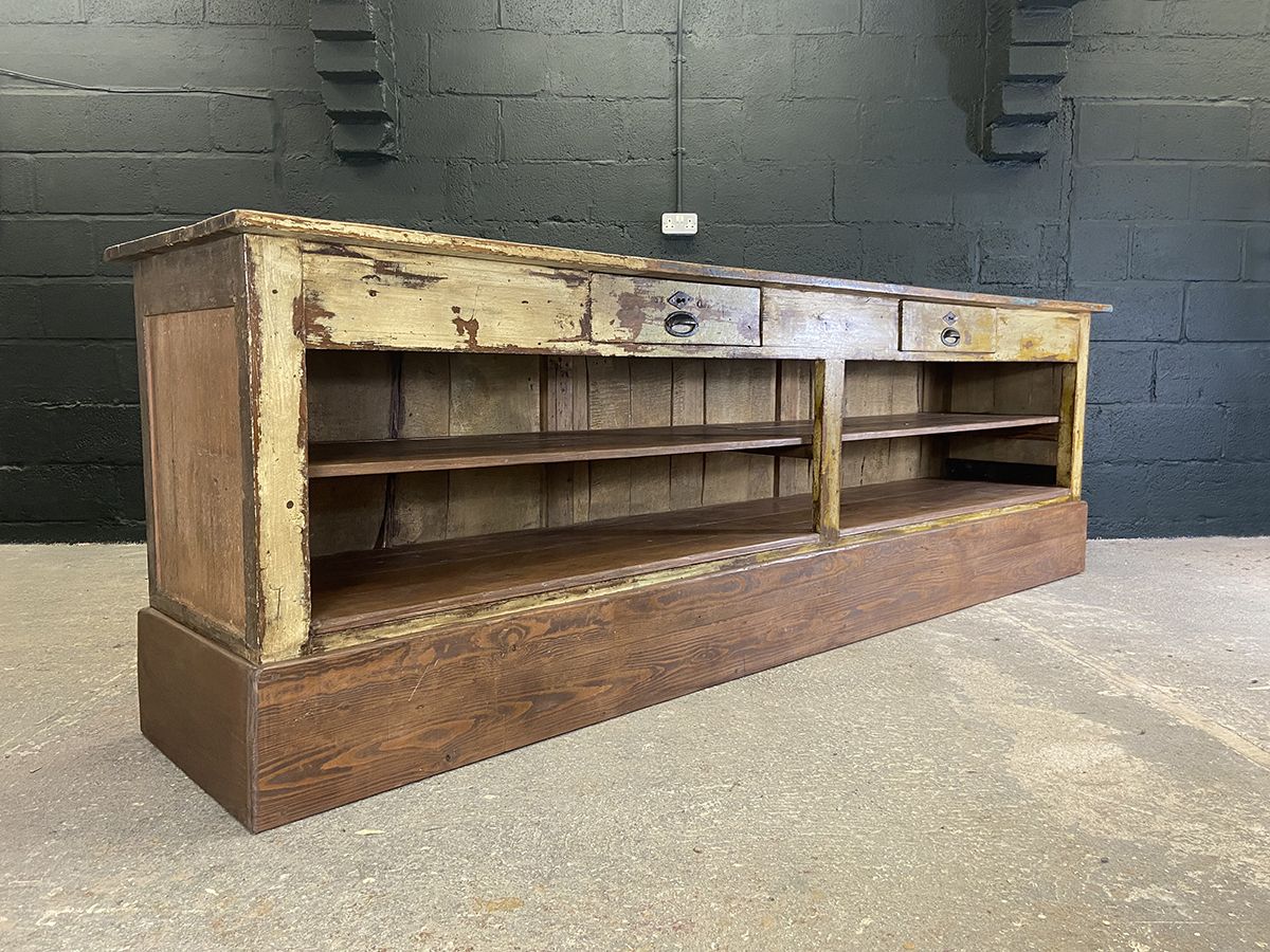 Large French Antique Hardware Shop Counter photo furniture
