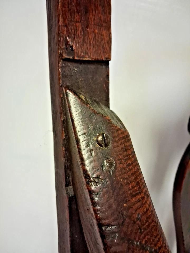 photo furniture Antique Georgian 18th Century Provincial Elbow Chair Deep With Patina