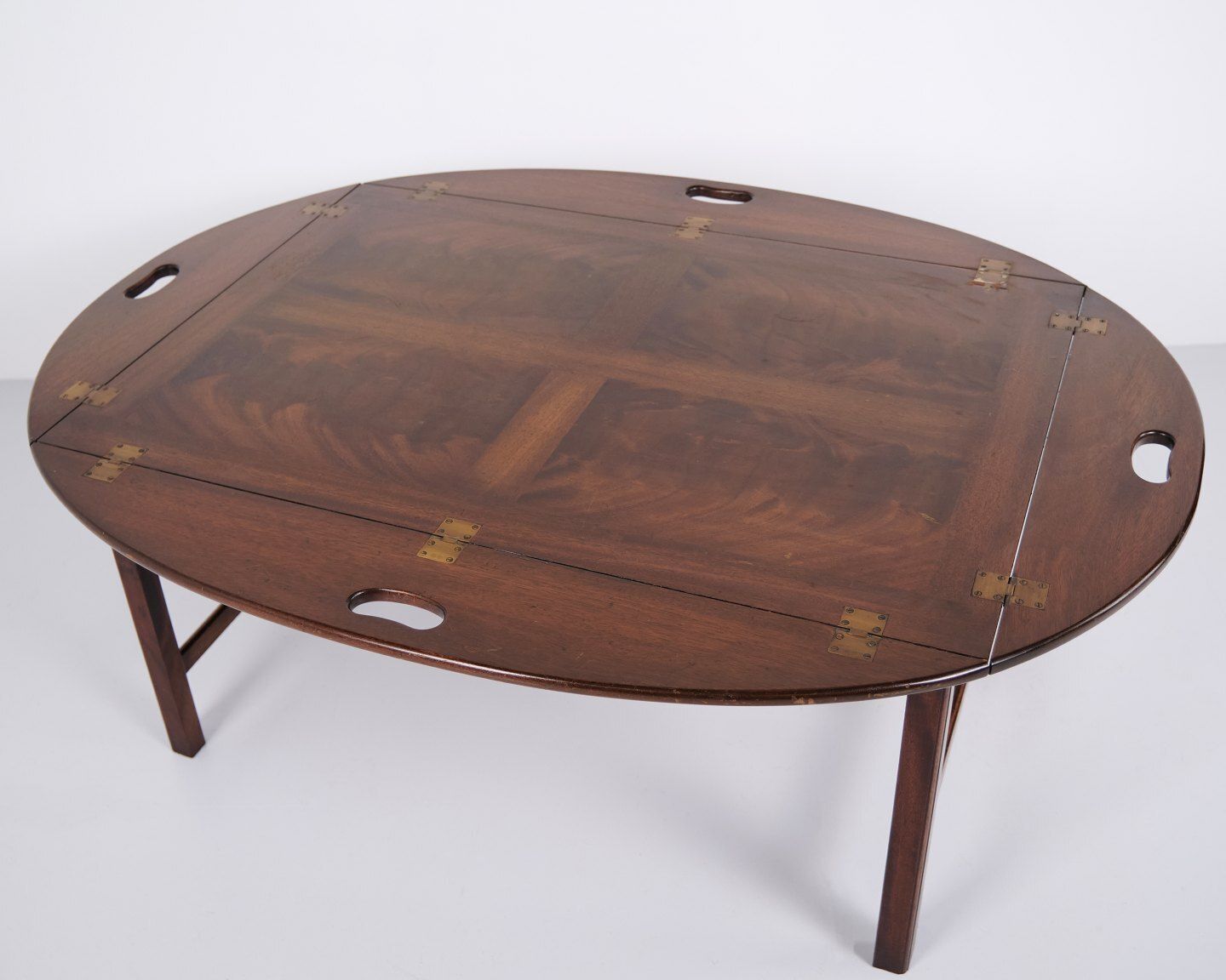 Butler Table Coffee Table In Mahogany With Brass Fittings From The 1930s photo Furniture