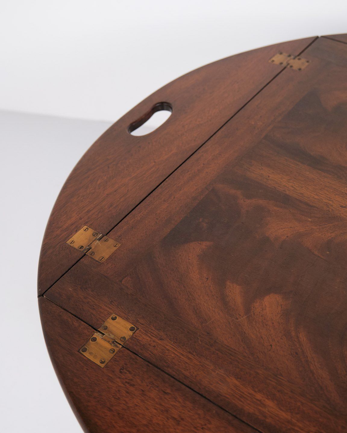 Butler Table Coffee Table In Mahogany With Brass Fittings From The 1930s photo 720.0