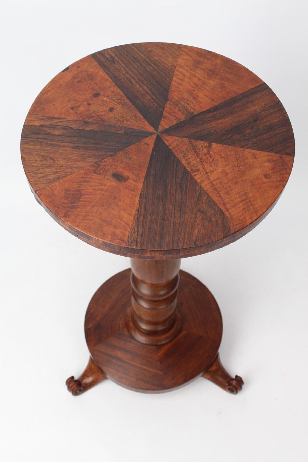 Antique William IV Specimen Wood Top Lamp Table photo furniture