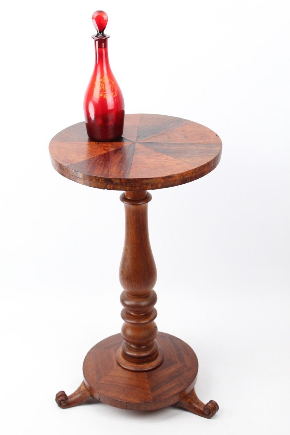 Antique William IV Specimen Wood Top Lamp Table photo for sale