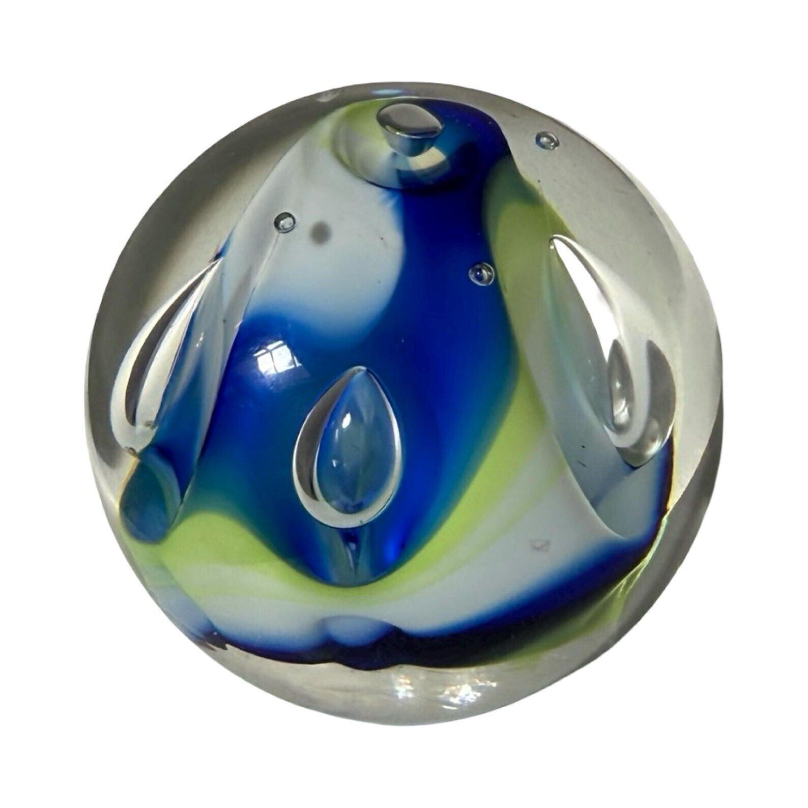 Adam Jablonski   Paper Weight   Solid Crystal Glass, Signed