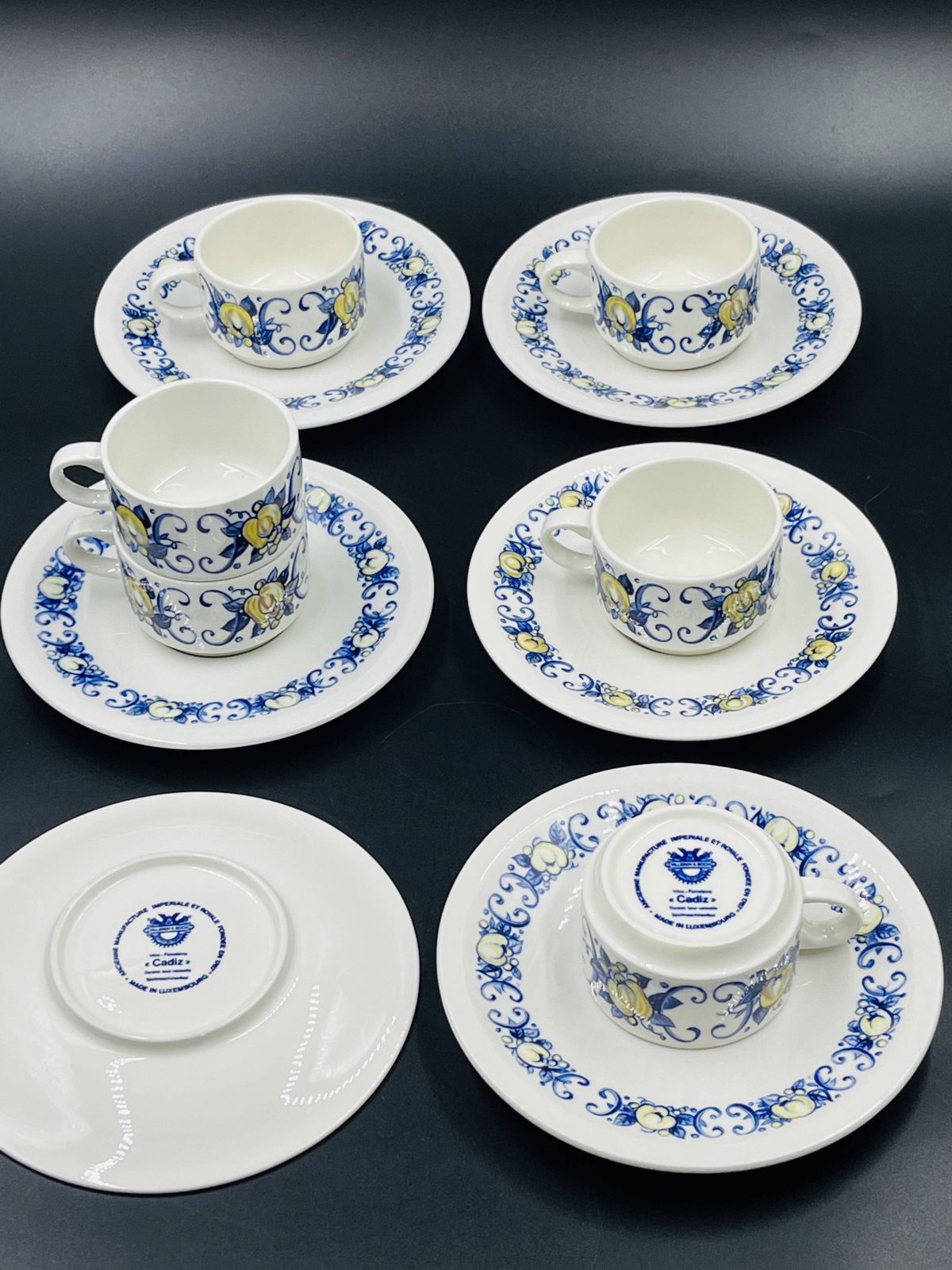 Set Van 6 Espressokopjes En 6 Schoteltjes Van Villeroy & Boch – Cadiz Patroon photo vinterior