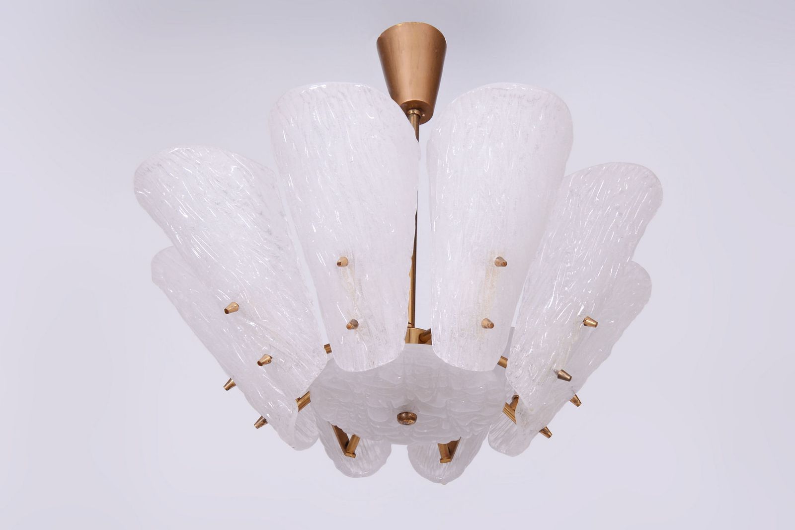 Restored Mid Century Chandelier, By J. T. Kalmar, Brass, Glass, Austria, 1950s photo furniture