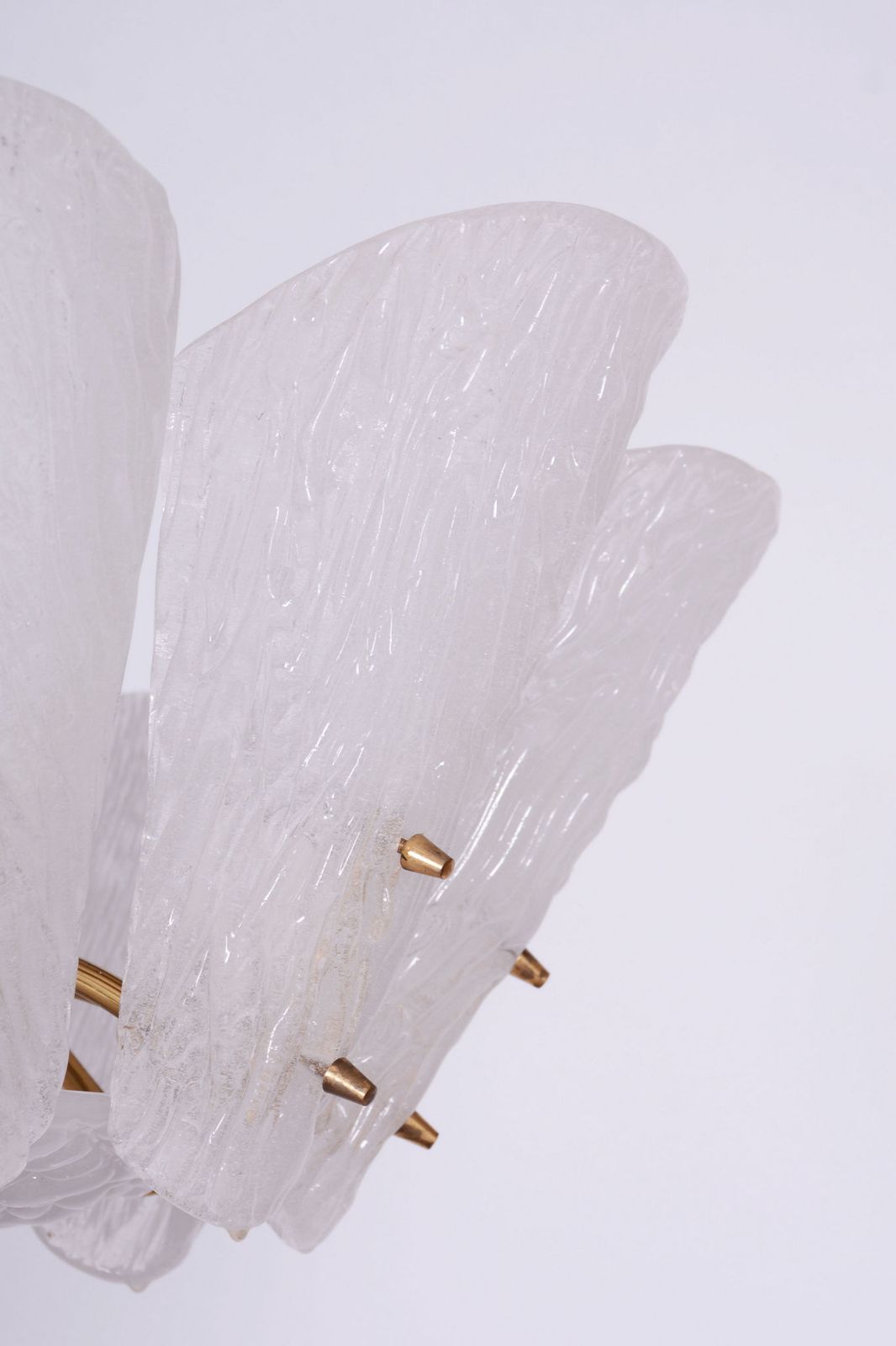 Restored Mid Century Chandelier, By J. T. Kalmar, Brass, Glass, Austria, 1950s photo Lighting