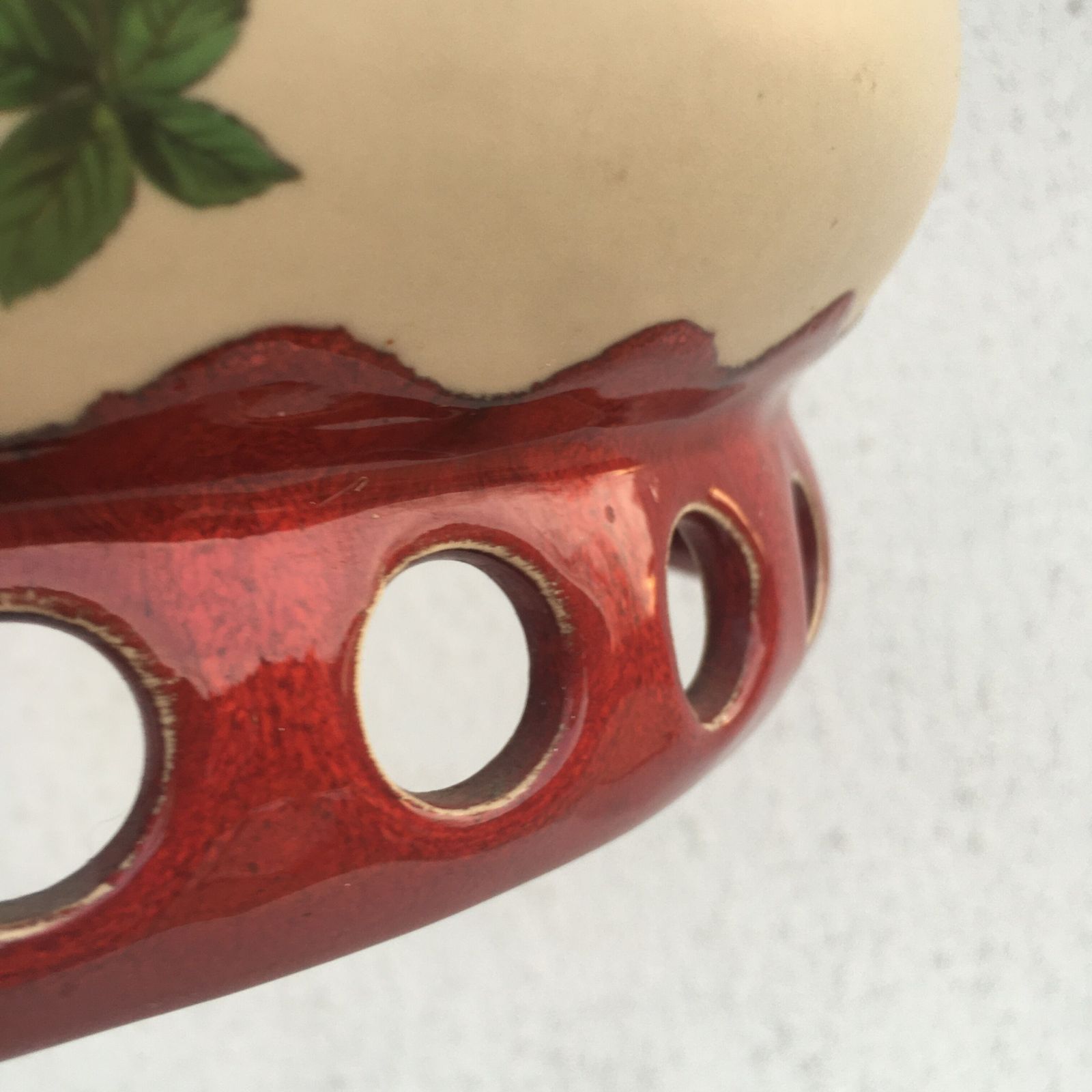 Verlichting Rode Keramische Hanglamp photo