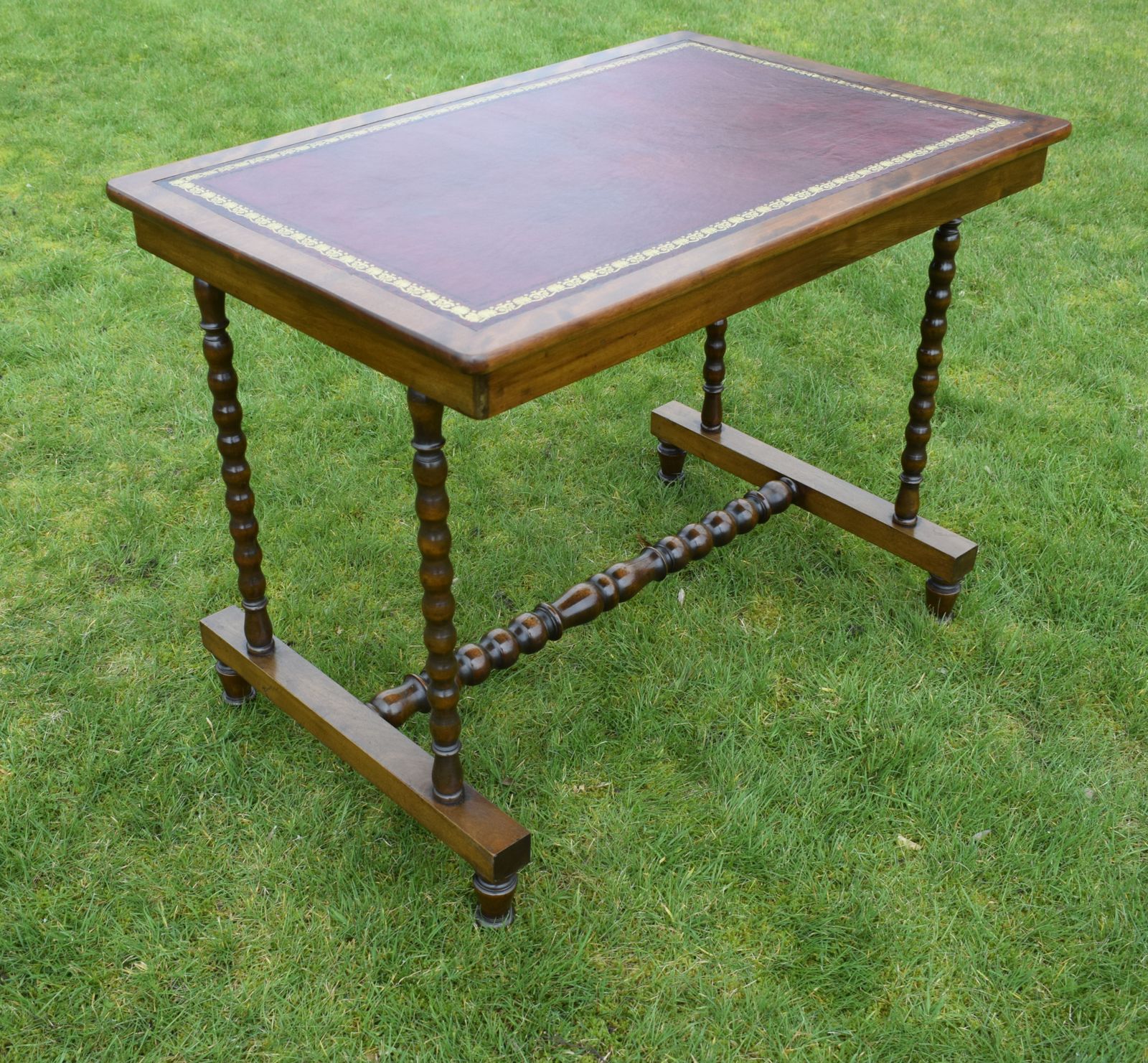 Late Victorian Mahogany Writing Table photo vintage
