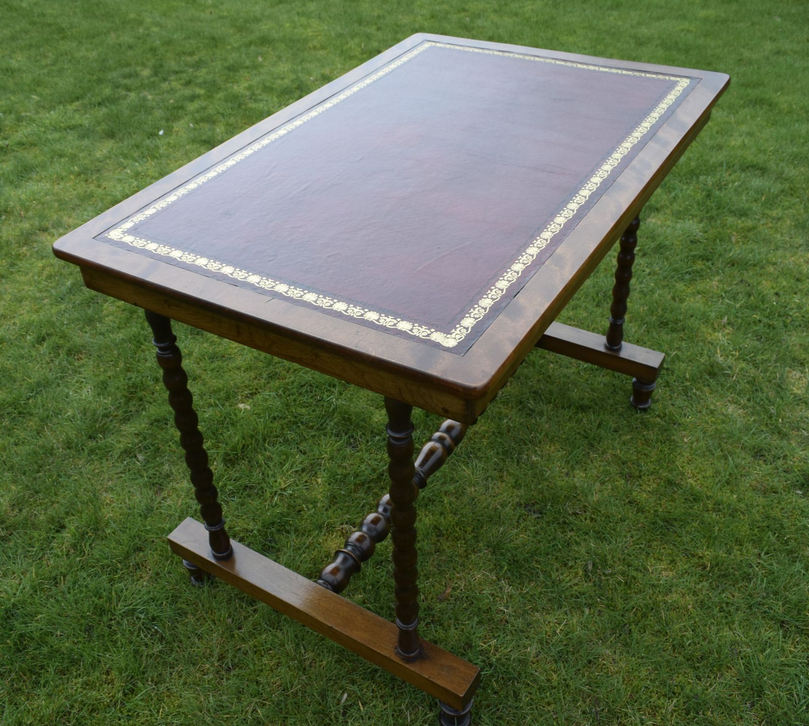 Furniture Late Victorian Mahogany Writing Table photo