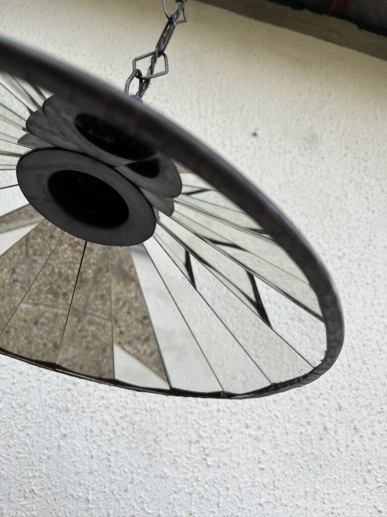 photo for sale Industriële Metalen Hanglamp Met Spiegel