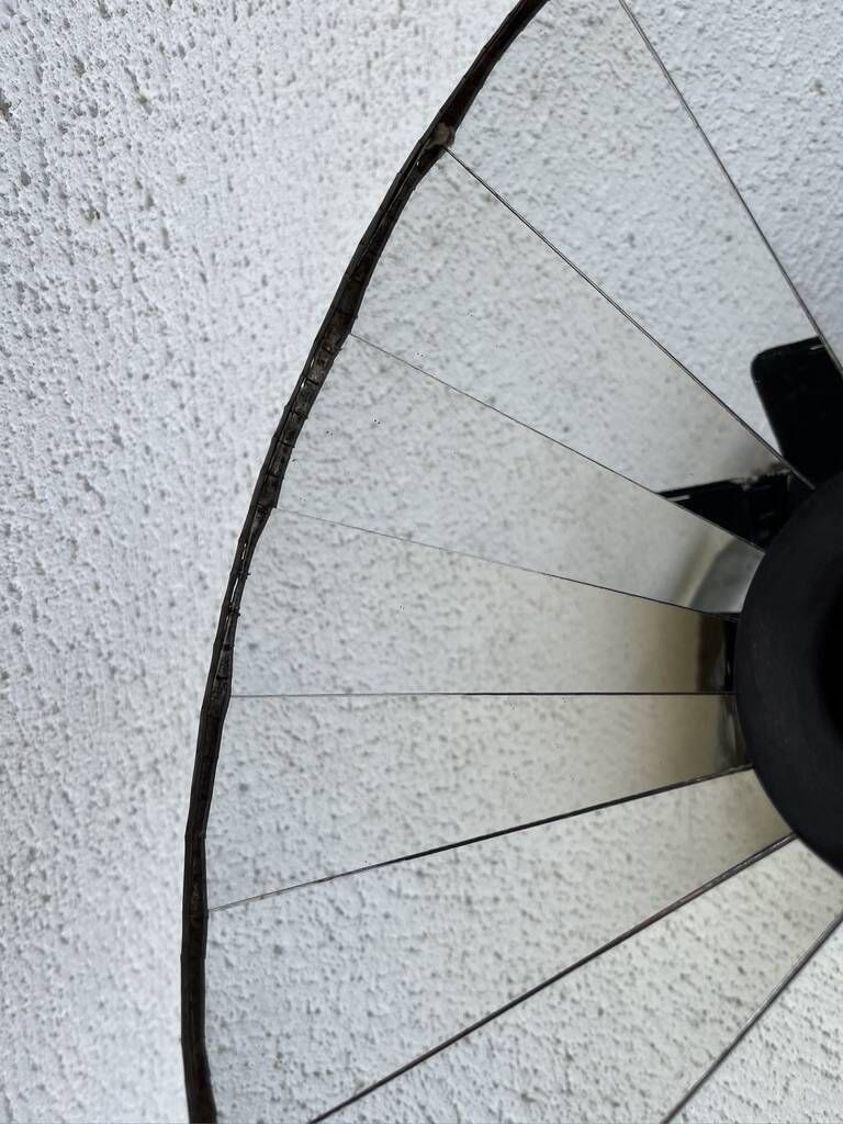 86.0 Industriële Metalen Hanglamp Met Spiegel photo