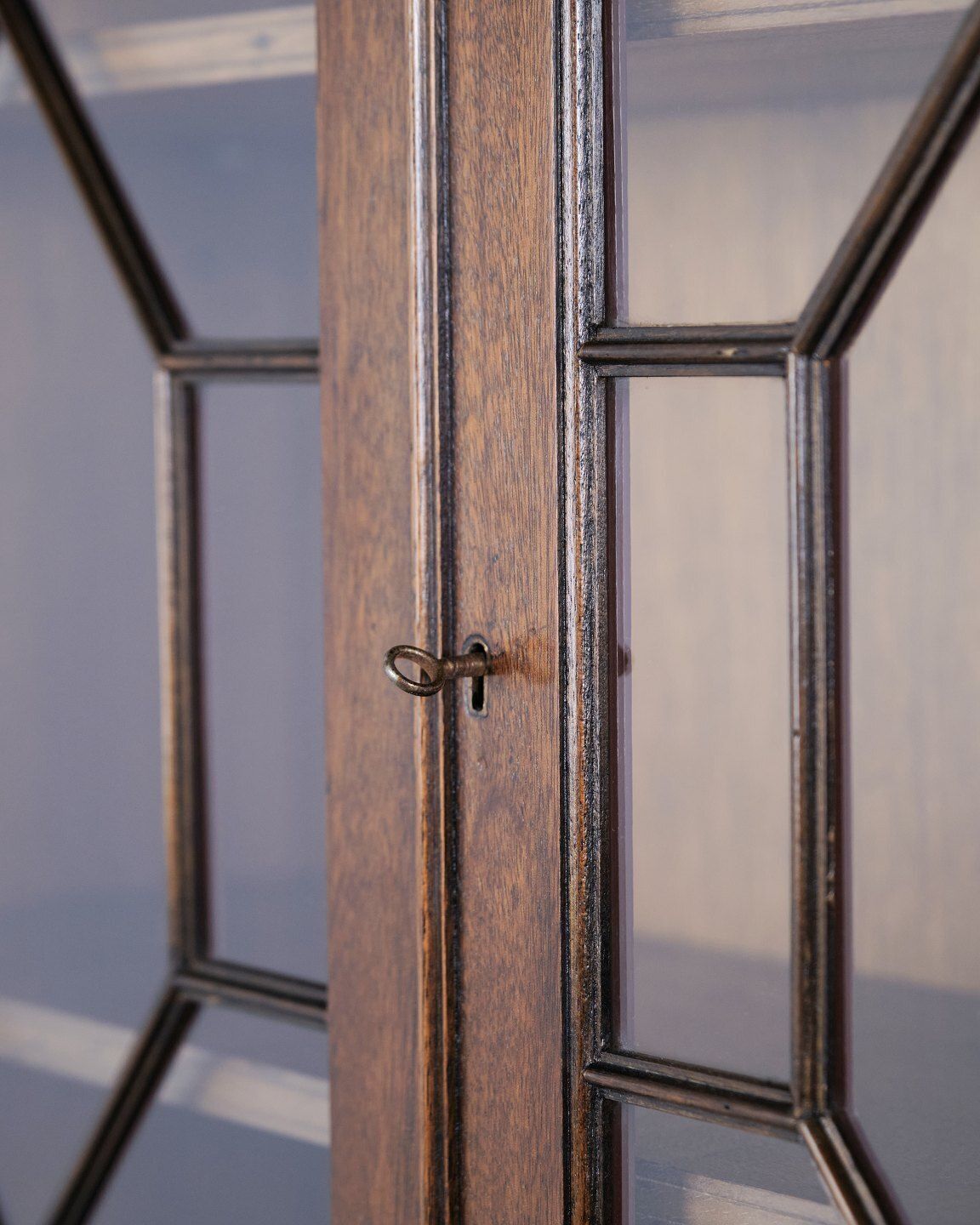 Secretary With Desk And Display Case In Mahogany, English Style, 1890 photo 1521.0
