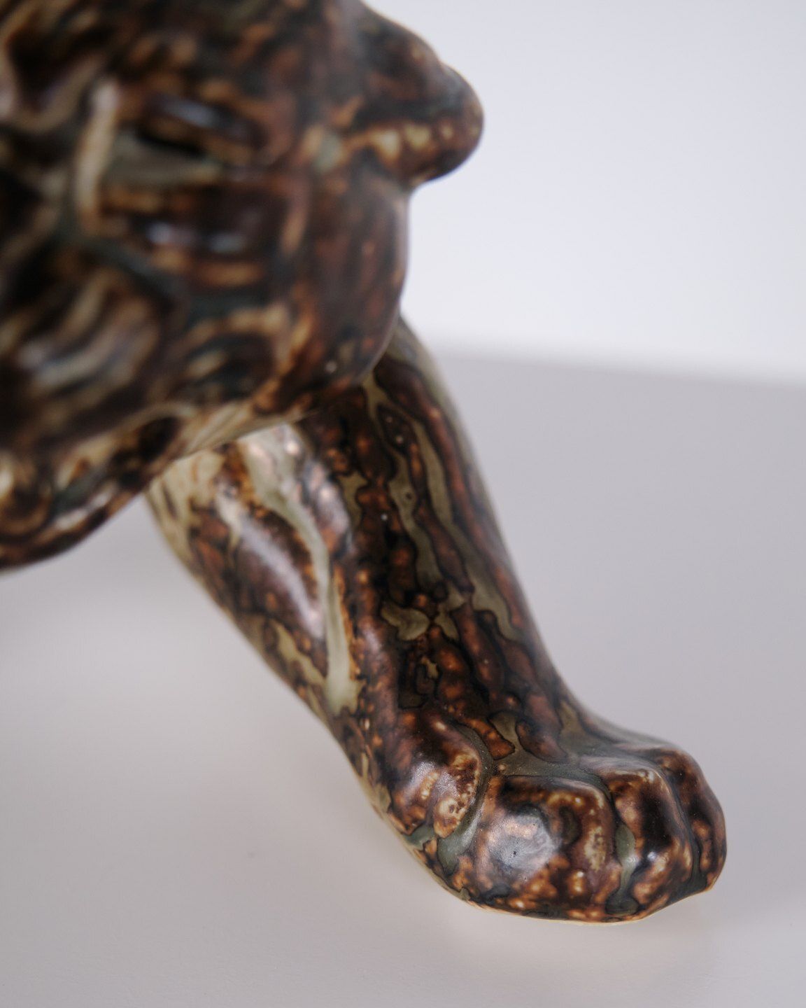 Stoneware Figurine   Panther Motif   Knud Kyhn   Royal Copenhagen   Model 20283 photo buy