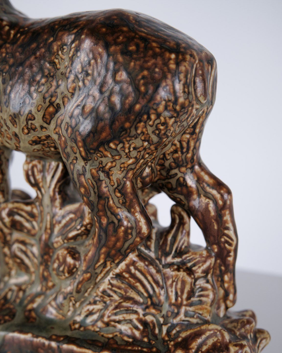 Stoneware Figurine   Designer Knud Kyhn   Royal Copenhagen   Model No. 21333   Motif Standing Deer photo buy