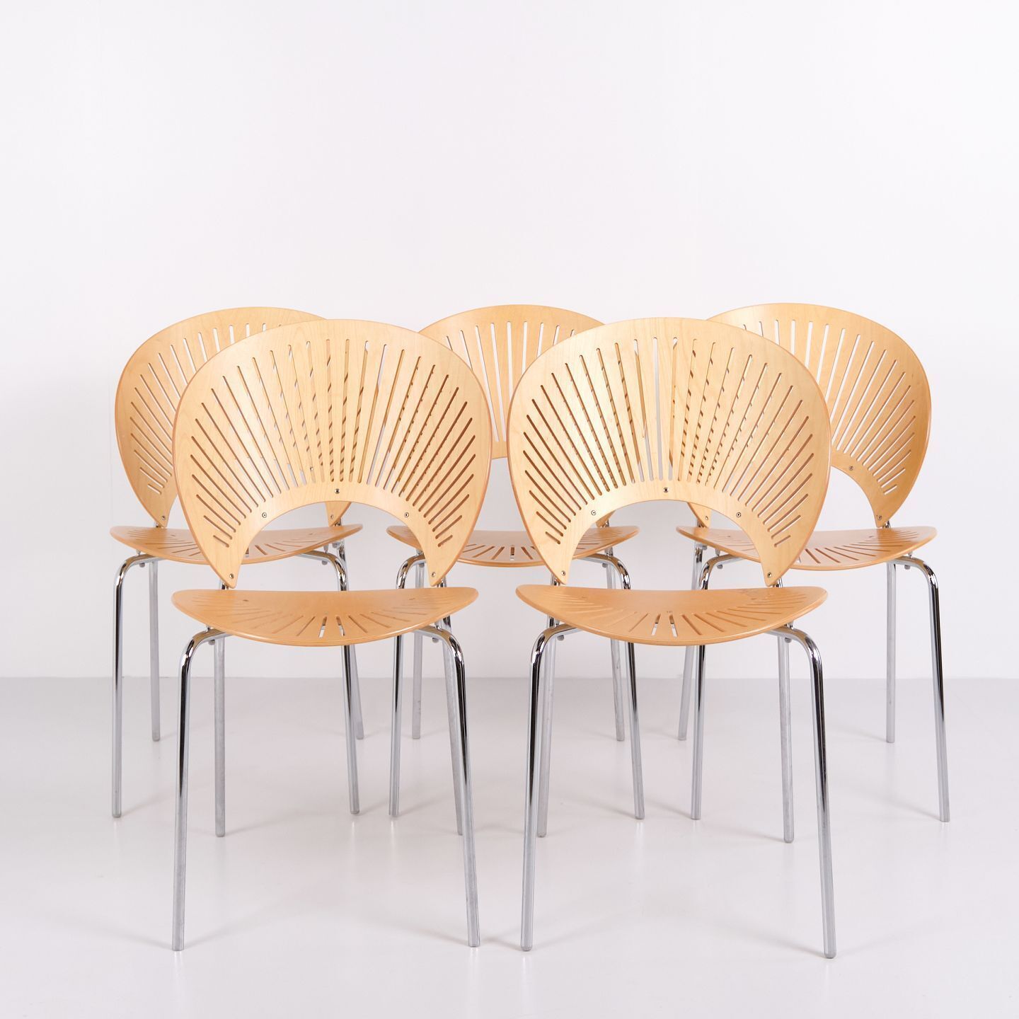 Set Of Five Dining Chairs – Model Trinidad 3398 – Nanna Ditzel – 1990s