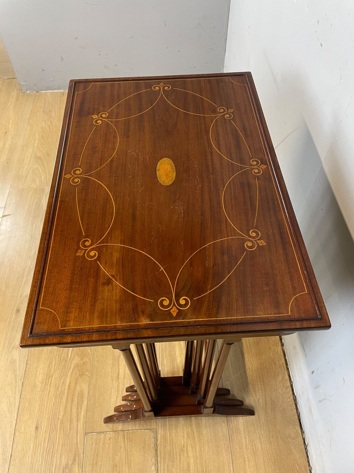 Edwardian Inlaid Mahogany Nest Of Four Tables (Quartetto) photo Furniture