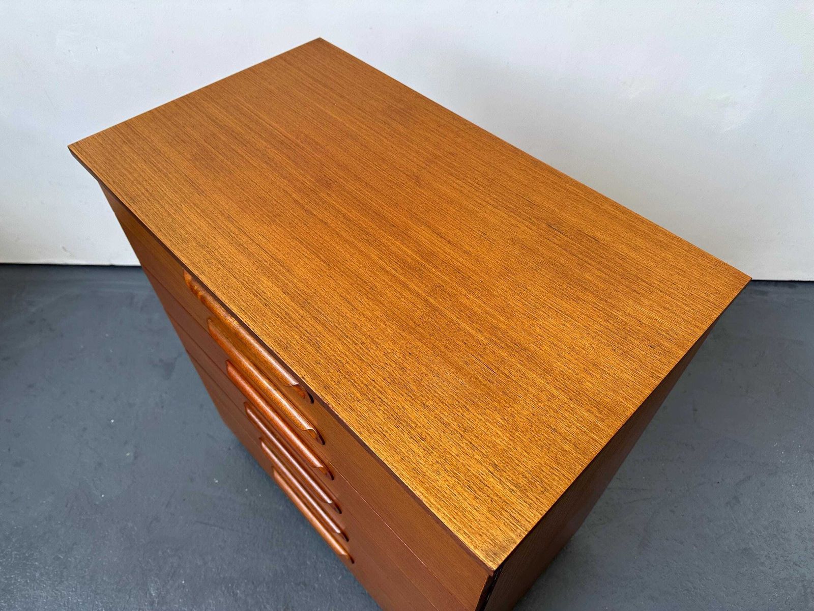 Furniture Vintage 1960s Teak Chest Of Drawers / Tallboy. Retro Danish Mid Century photo