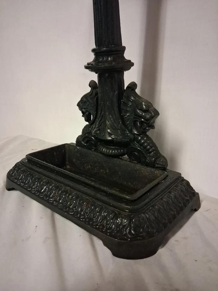 Vintage Victorian Styled Cast Iron Umbrella Stick Stand photo vinterior