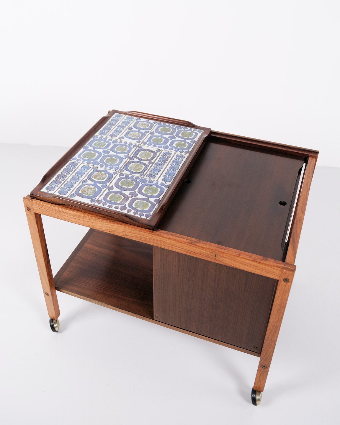 Bar Cart By Severin Hansen In Rosewood With Royal Tiles From The 1960s photo Furniture