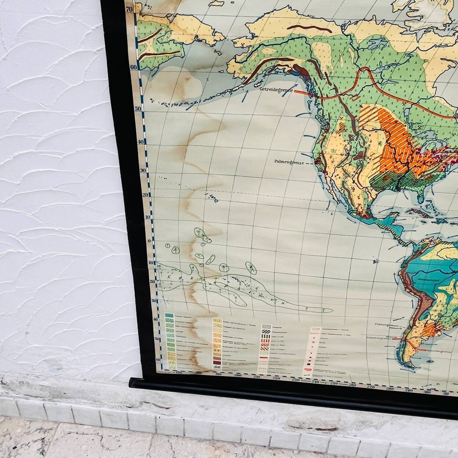 Educational Map “Types Of Landscapes Of The Earth” photo for sale