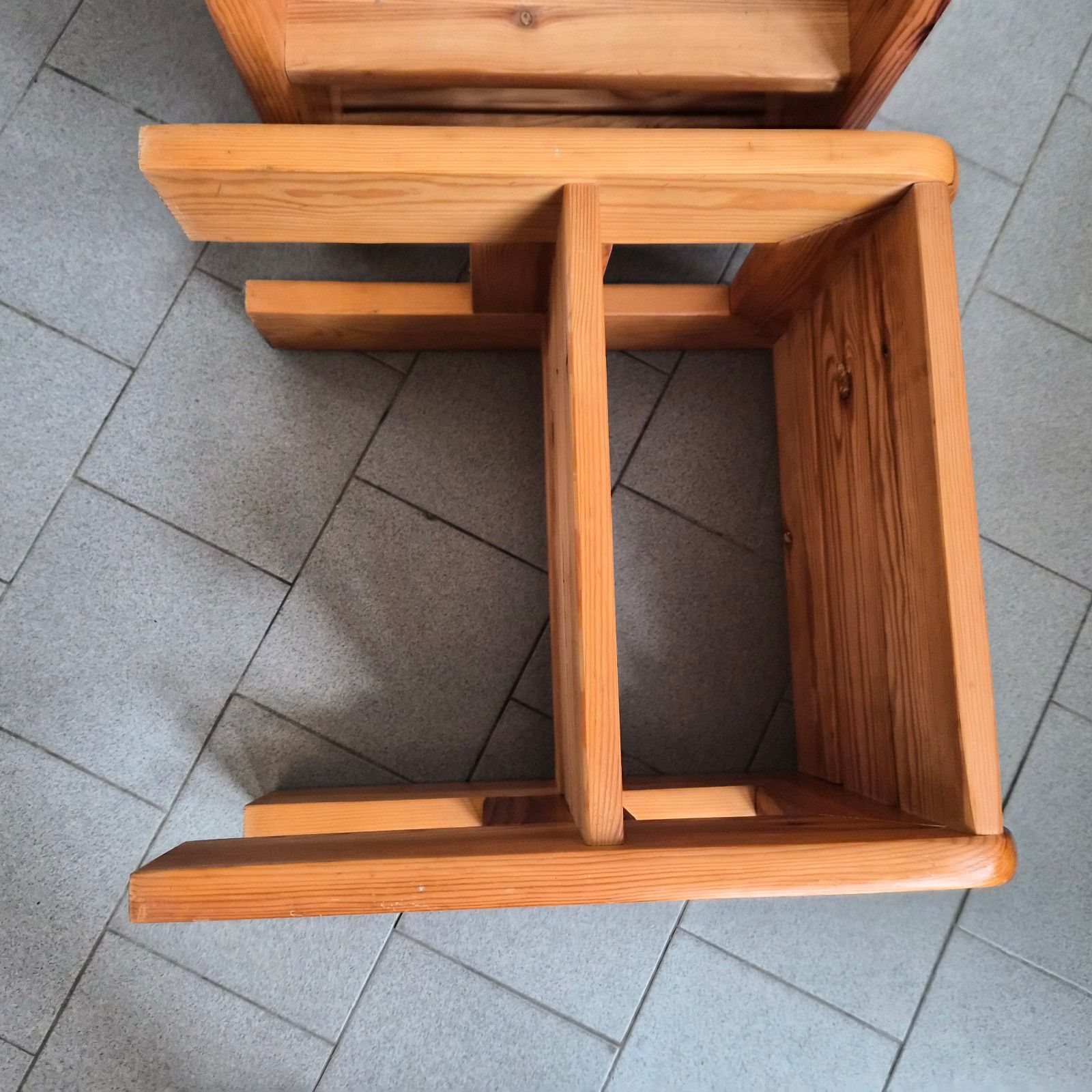 Suite Of 4 Side Tables Bedside Tables Luggage Rack Stools Vintage 1970 Pine photo 584.0
