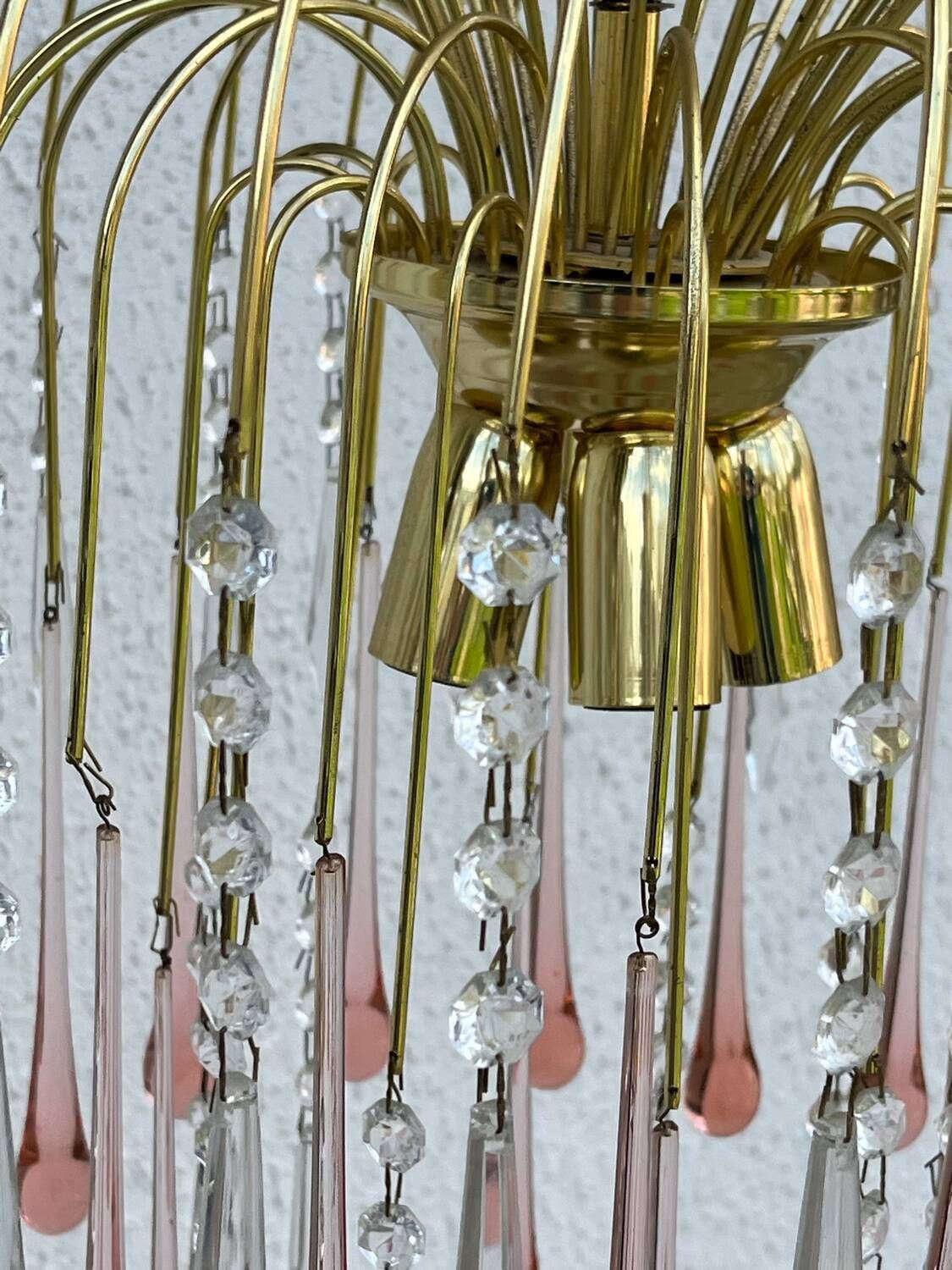 Murano Glazen Wandkroonluchter photo vintage