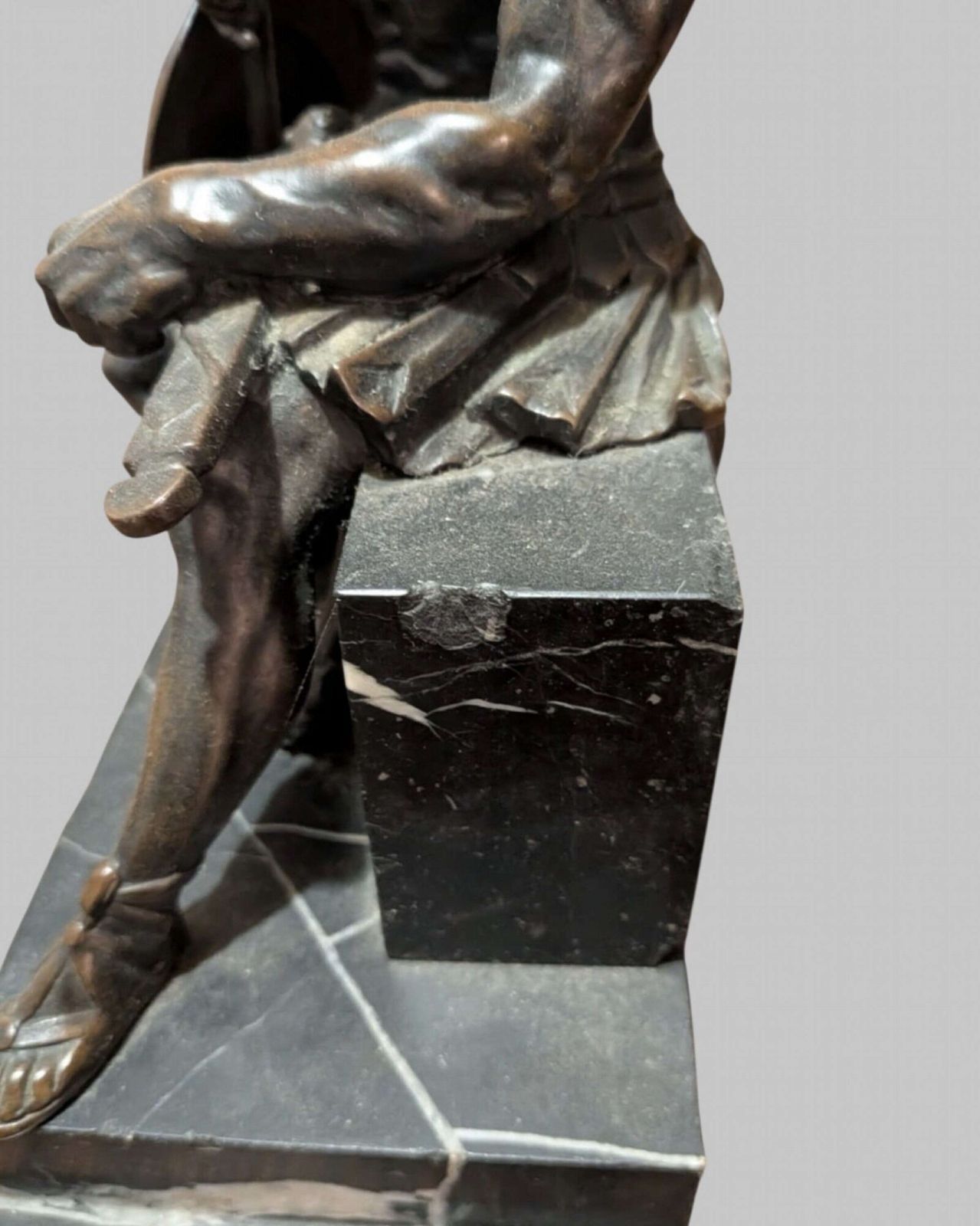 photo furniture A Wonderful 19thc Bronze Of Ajax The Great