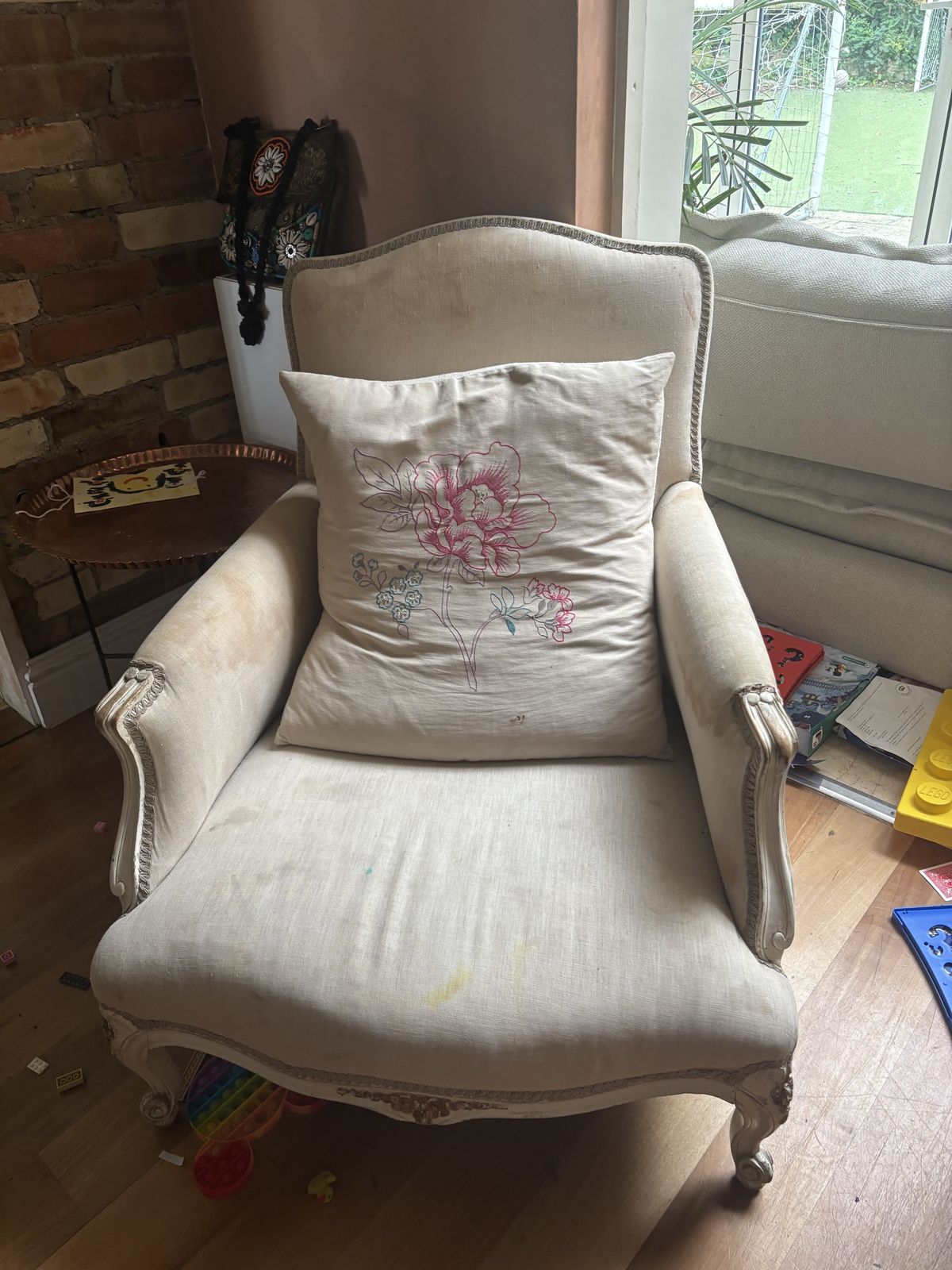Pair Of Vintage French Armchairs