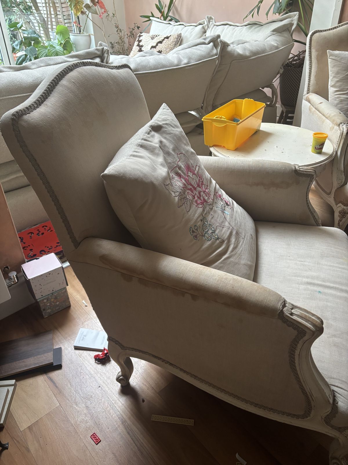 Pair Of Vintage French Armchairs photo for sale