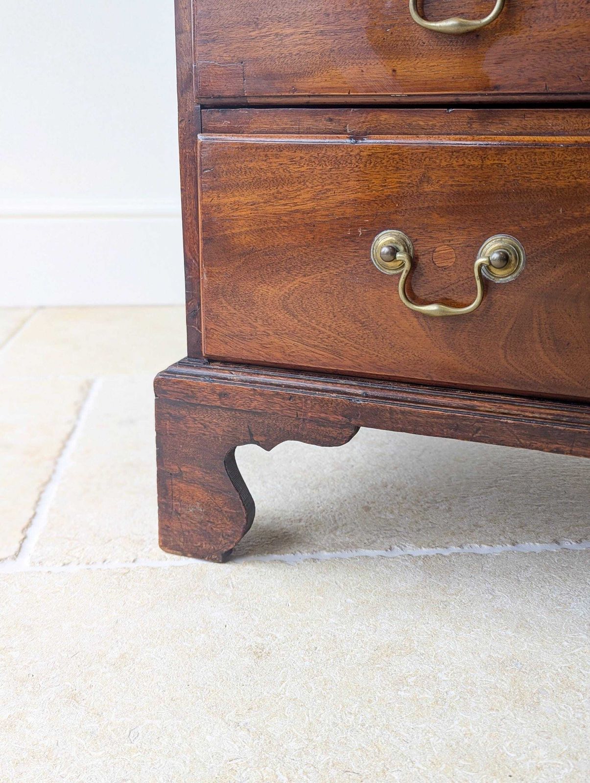 Furniture Antique George III Mahogany Chest Of Drawers C.1790 photo