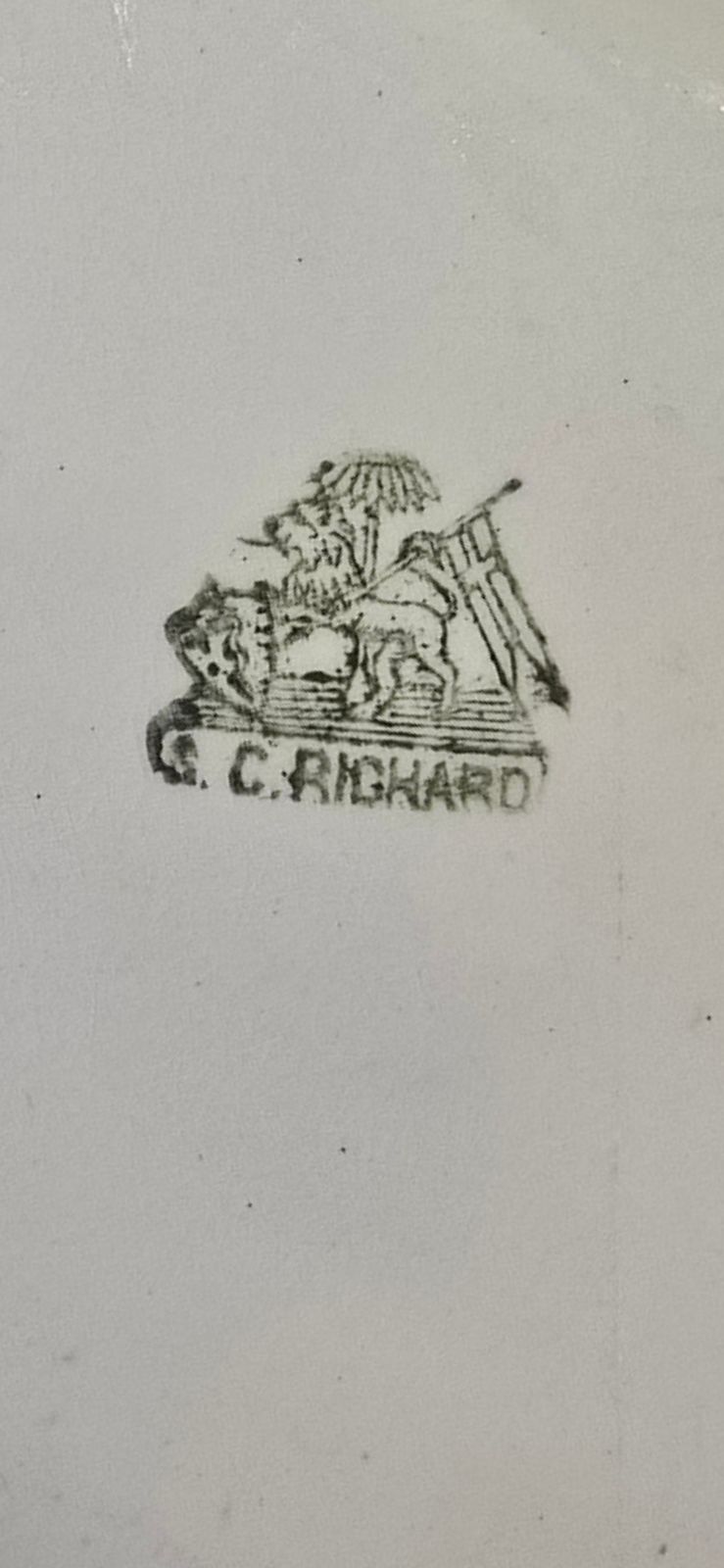 Raro Bidet A Cavalletto Fine '800 Firmato G.C. Richard photo 822.39