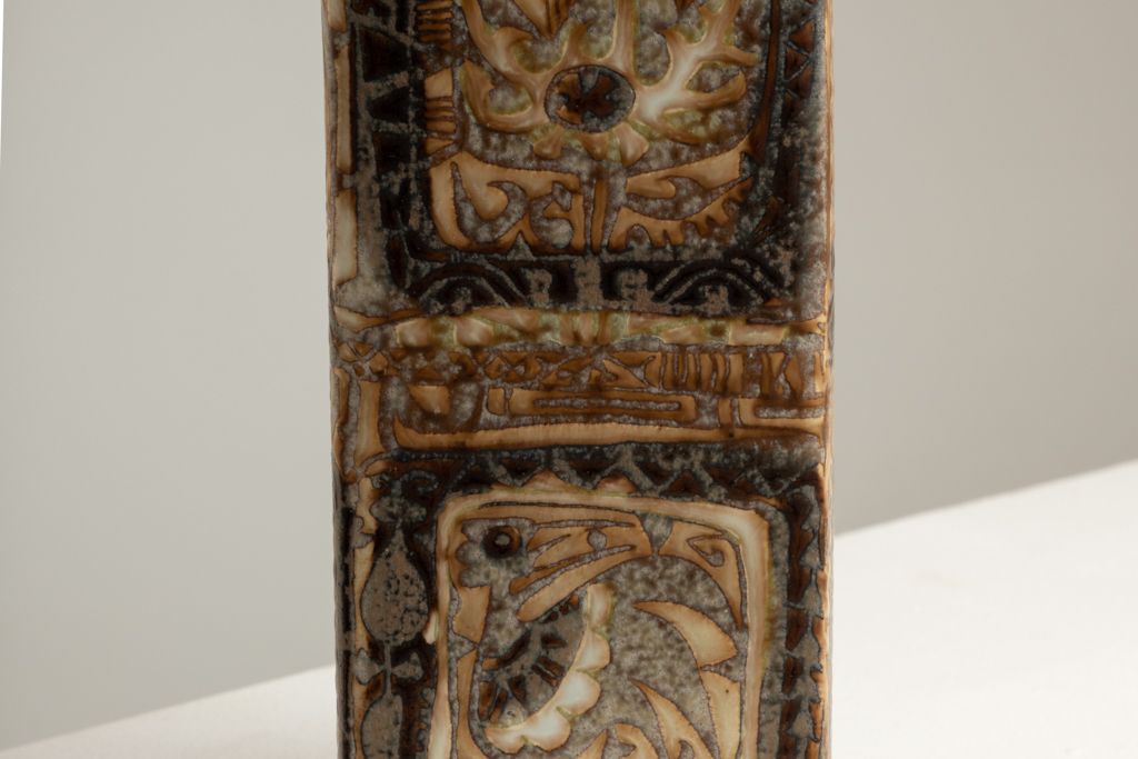 Royal Copenhagen. Small Earthenware Vase With Ethnic Decoration. Circa 1970. photo buy