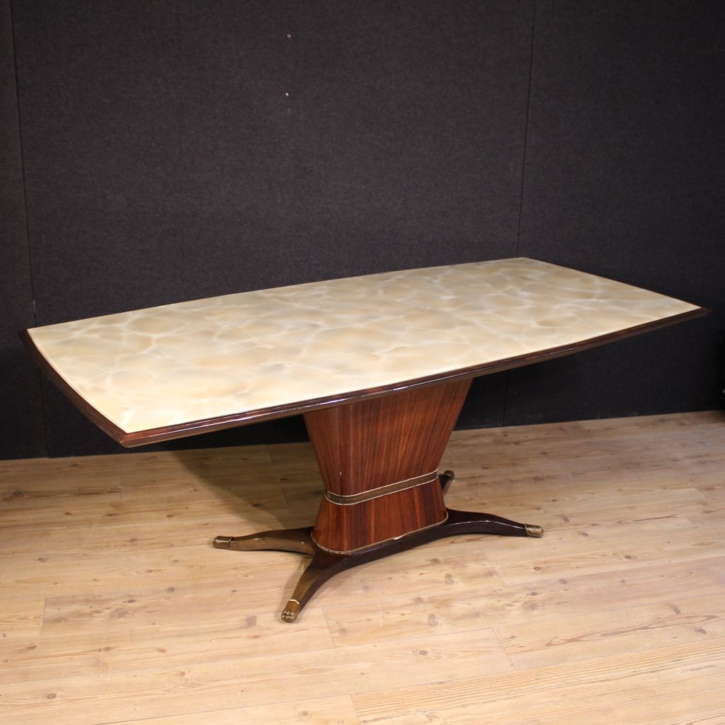 photo vinterior Great Dining Table Production Fratelli Rigamonti Desio, Milan, 1940s