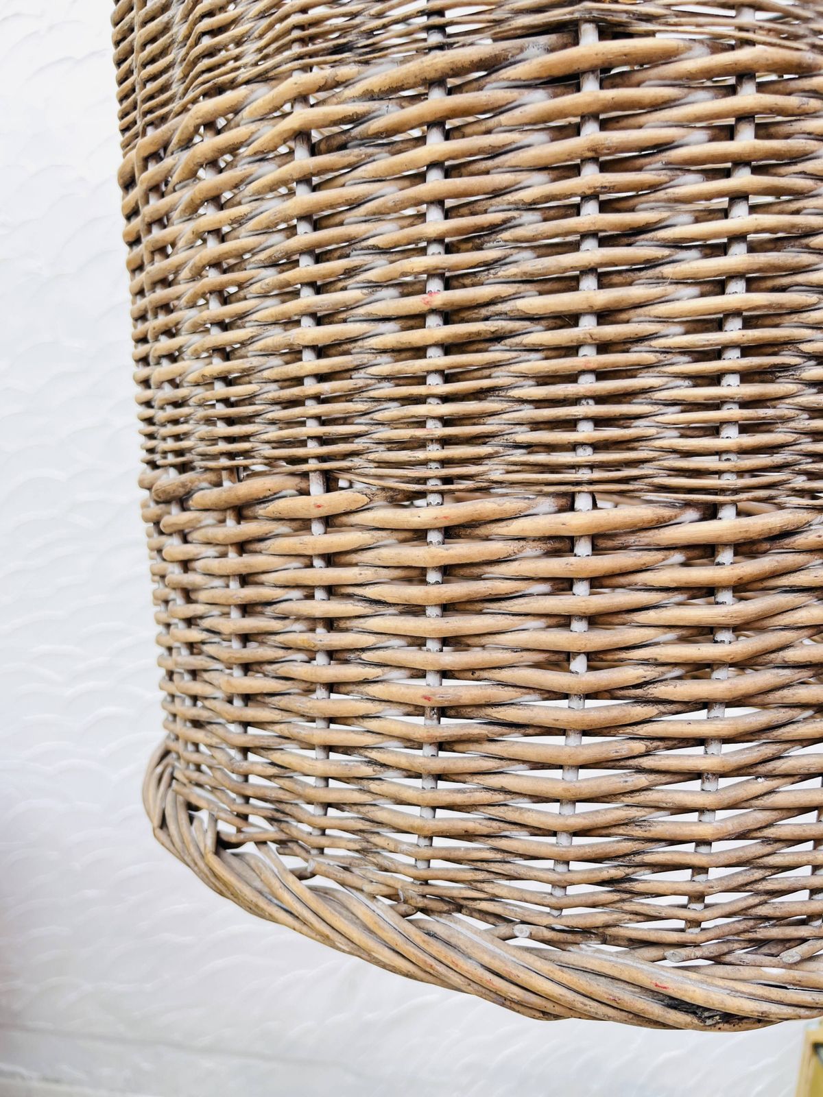 Wicker Hanging Planter, Modernist photo Home Decor