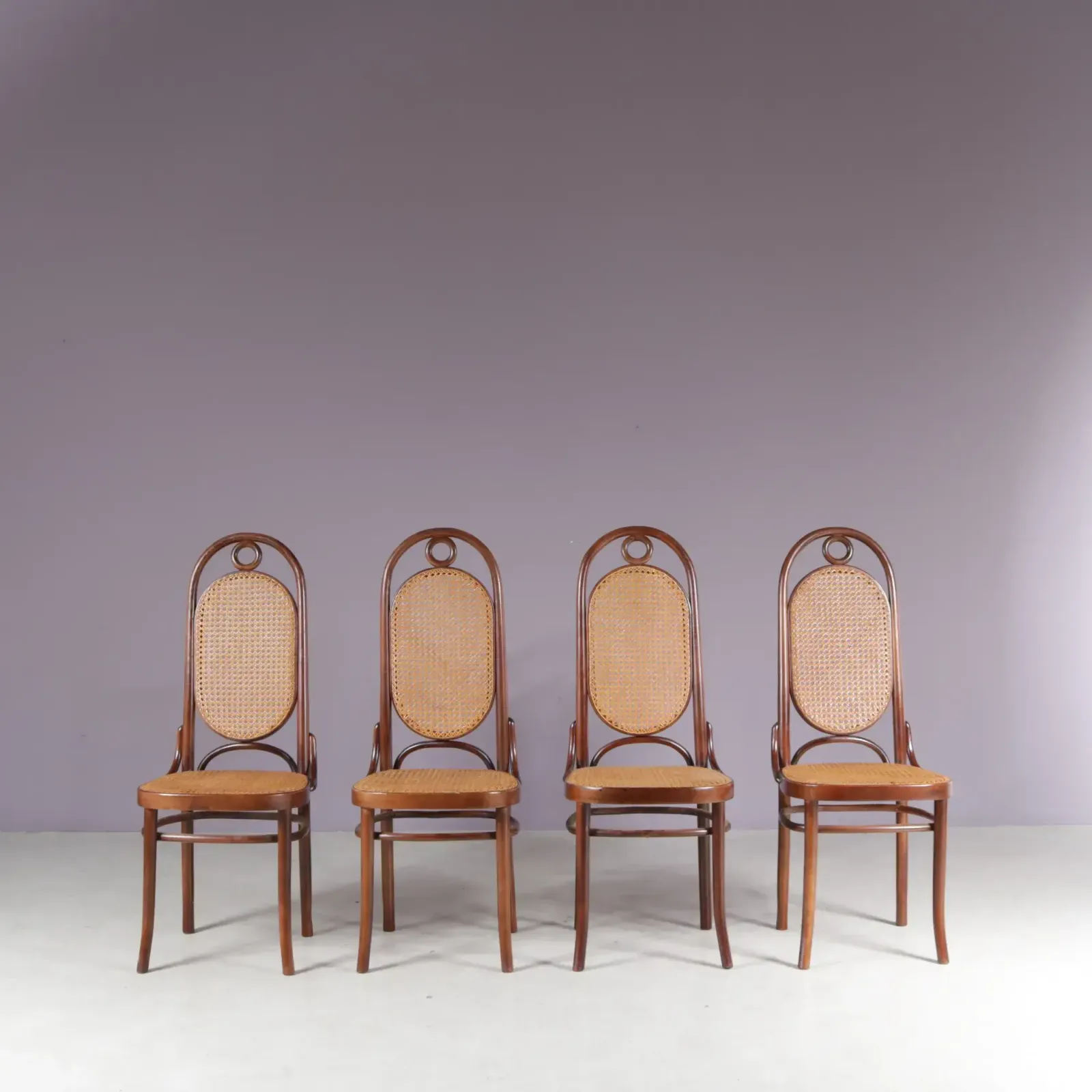1950s Set Of 4 “Long John” Chairs By Fmg, Poland photo vinterior