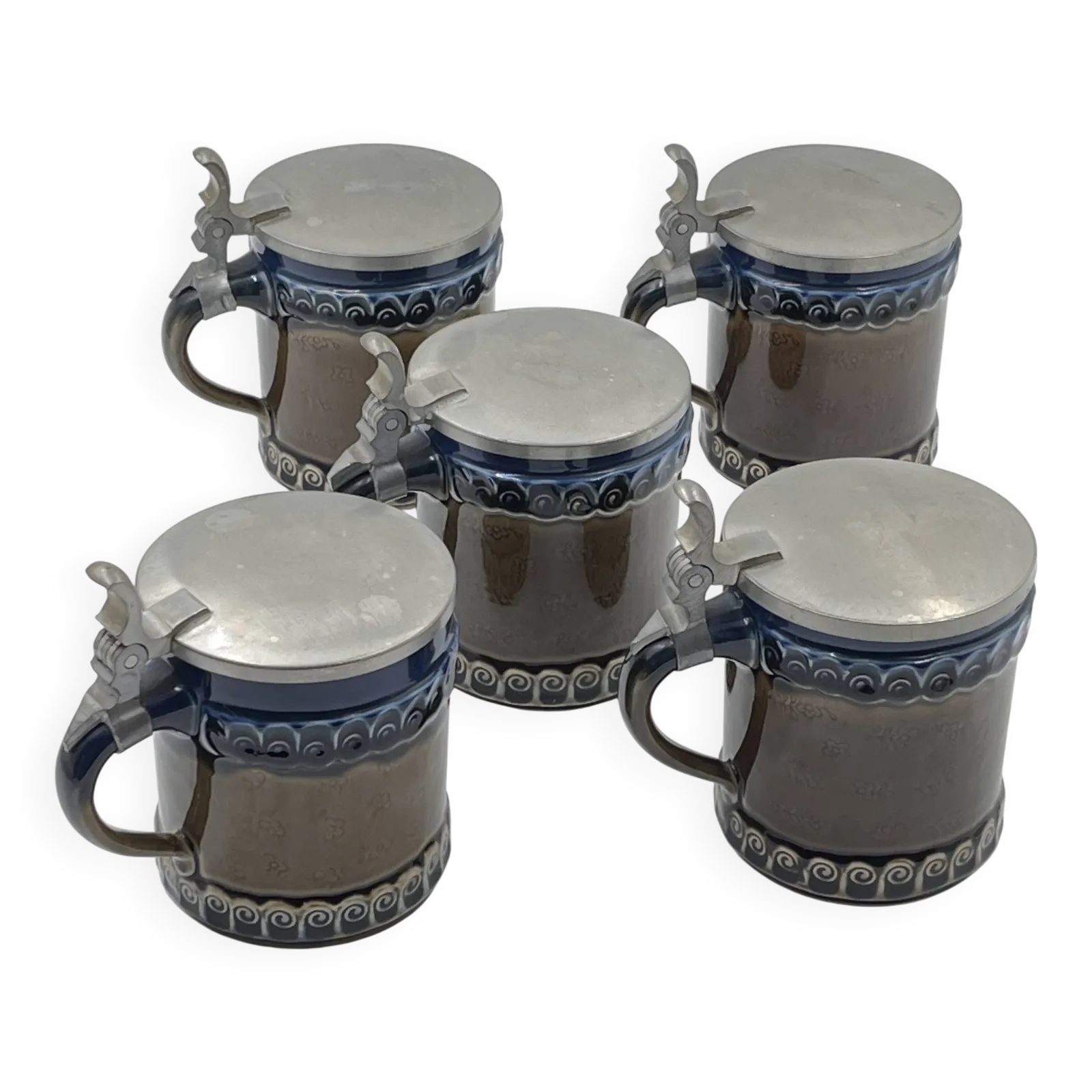 Set Of 5 Rosenthal Ceramic Mugs
