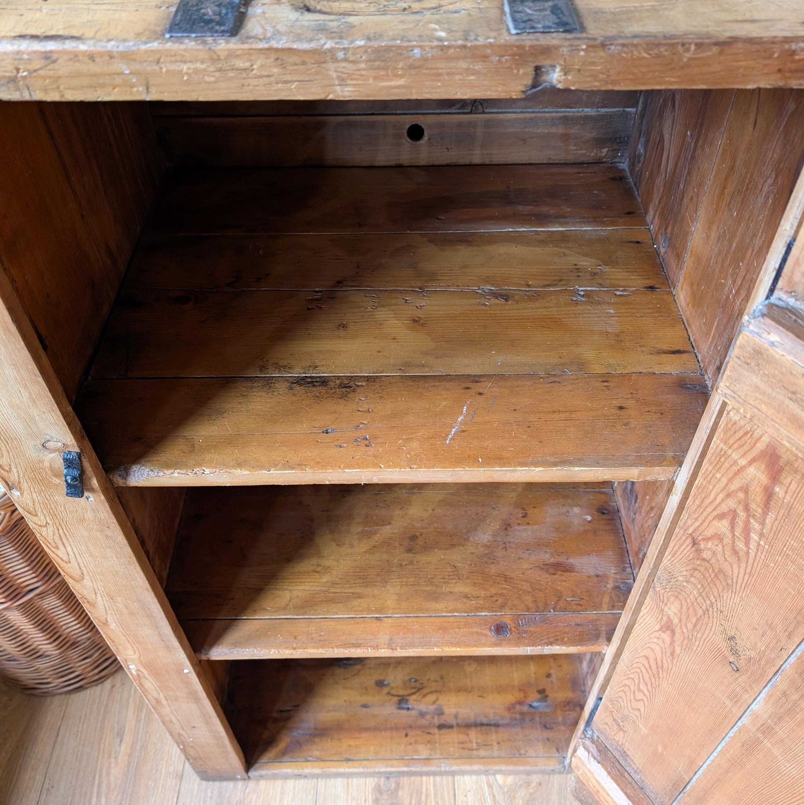 photo for sale Rustic Victorian Pine Cupboard