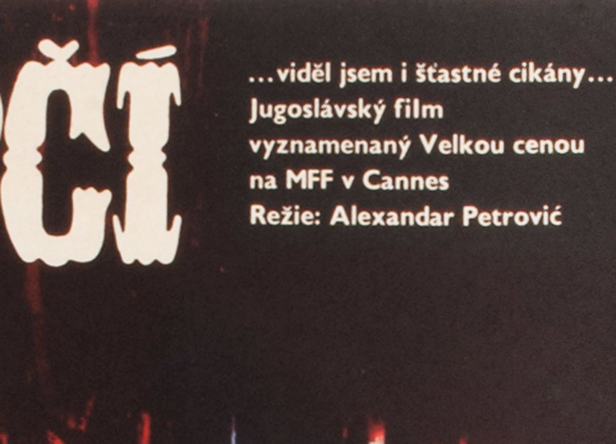 Movie Poster, I Even Met Happy Gypsies, Eva Galová Vodrážková, 1968 photo for sale