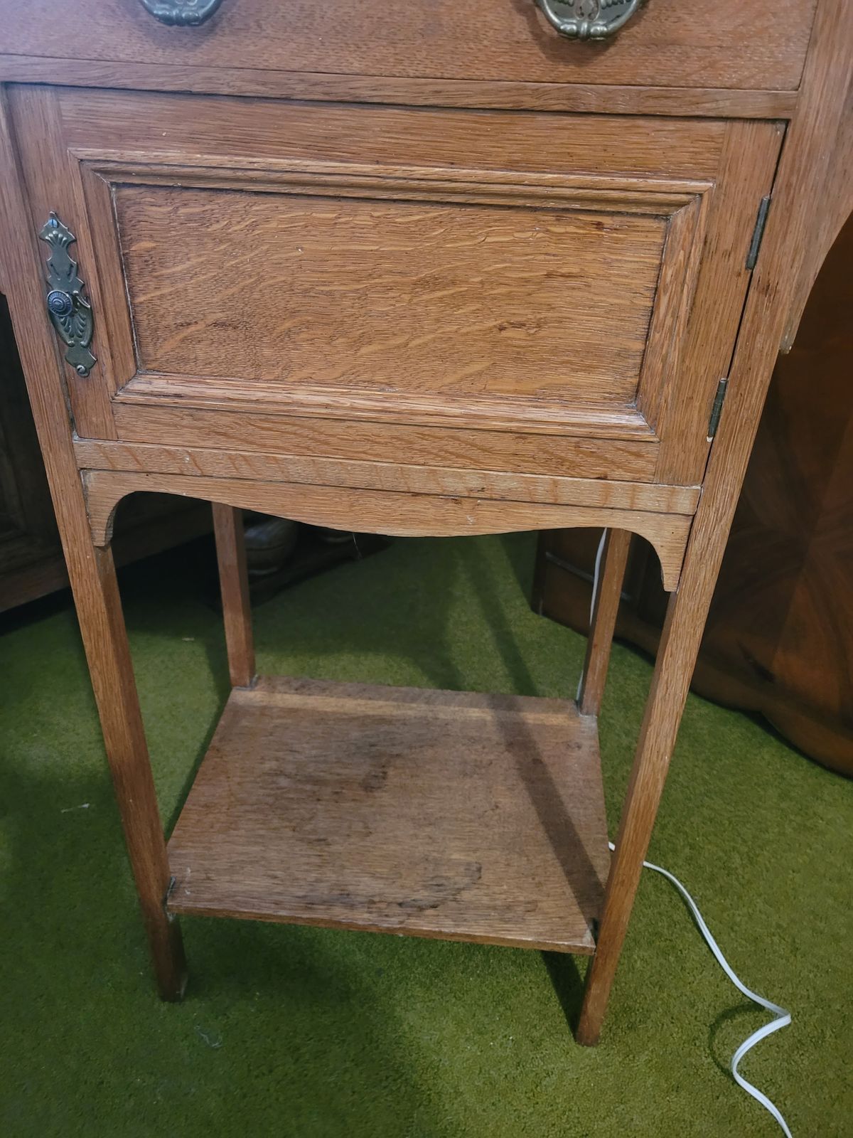 Late 19th Century To Early 20th Century Oak Dressing Stand   Shaving Stand photo buy