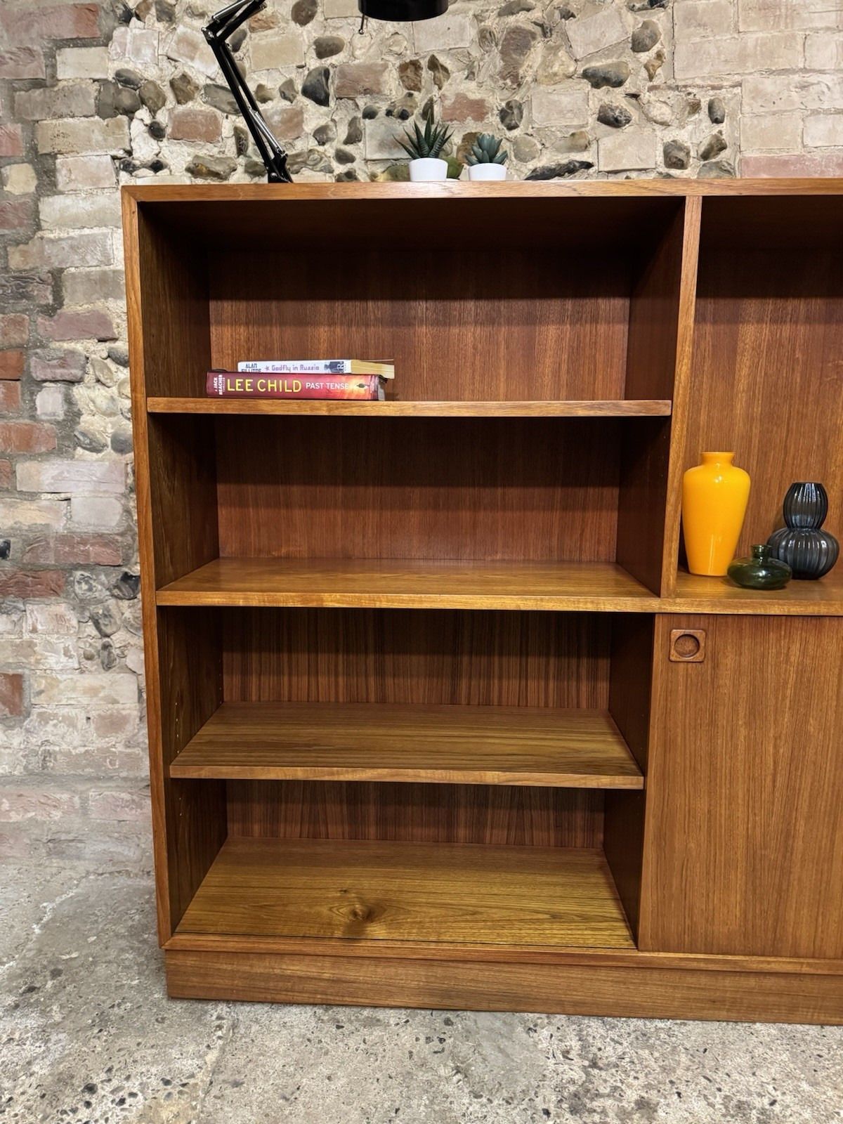 photo vinterior 🚛 (V. Large) Danish Teak Shelves/Shelving/Bookcase Vintage/Mid Century