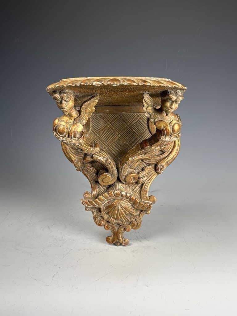 Antique Giltwood Wall Bracket With Griffins – Renaissance Revival