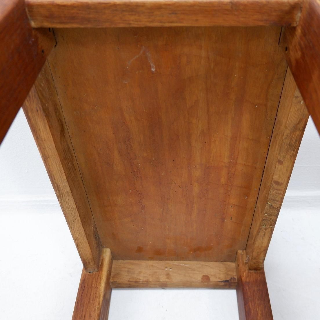 photo for sale Pair Of Rustic Wabi Sabi Side Tables, Wooden, Brutalist Style, 1960