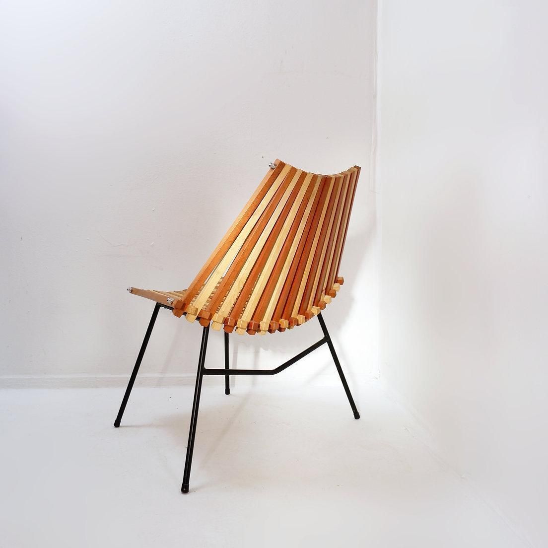 “Slats” Side Chair Chair In The Style Of Mod. 218 By Dirk Van Sliedregt For Rohé photo Furniture