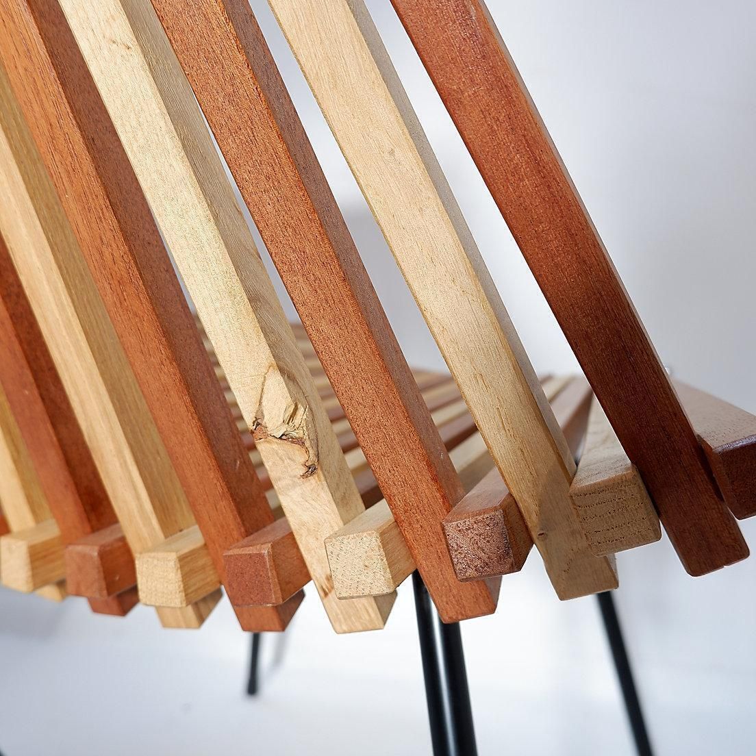 photo vinterior “Slats” Side Chair Chair In The Style Of Mod. 218 By Dirk Van Sliedregt For Rohé