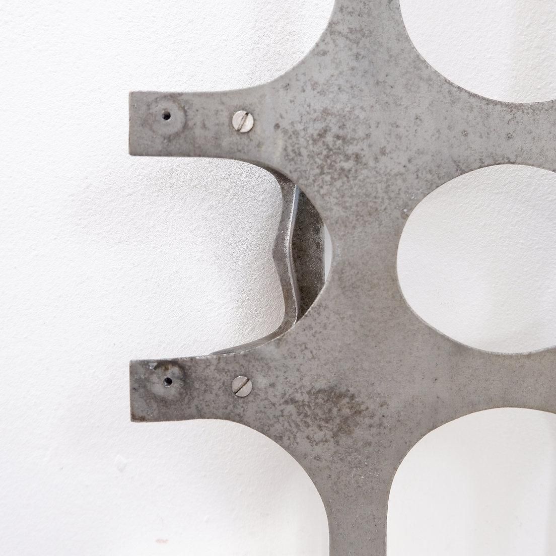 photo vinterior Brutalist Cast Aluminum Door Panel In The Style Of Paul Evans, 1960s