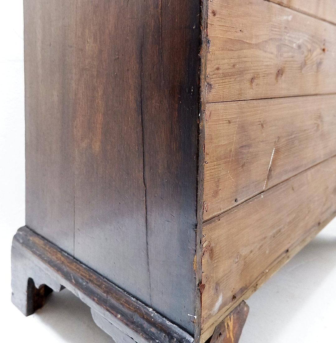 18th Century Antique English Secretary Desk With Rustic Charm photo vintage
